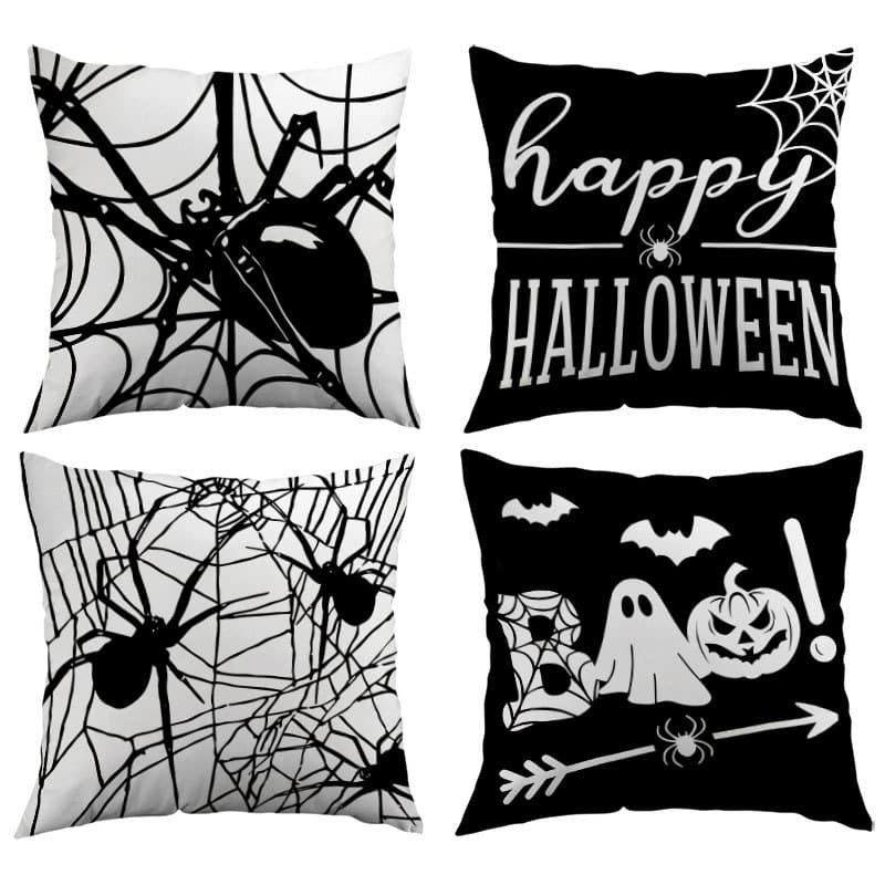 Amazon Foreign Trade Halloween Throw Pillow Cover Custom Halloween Night Living Room Sofa Decorative Cushion Pillowcase