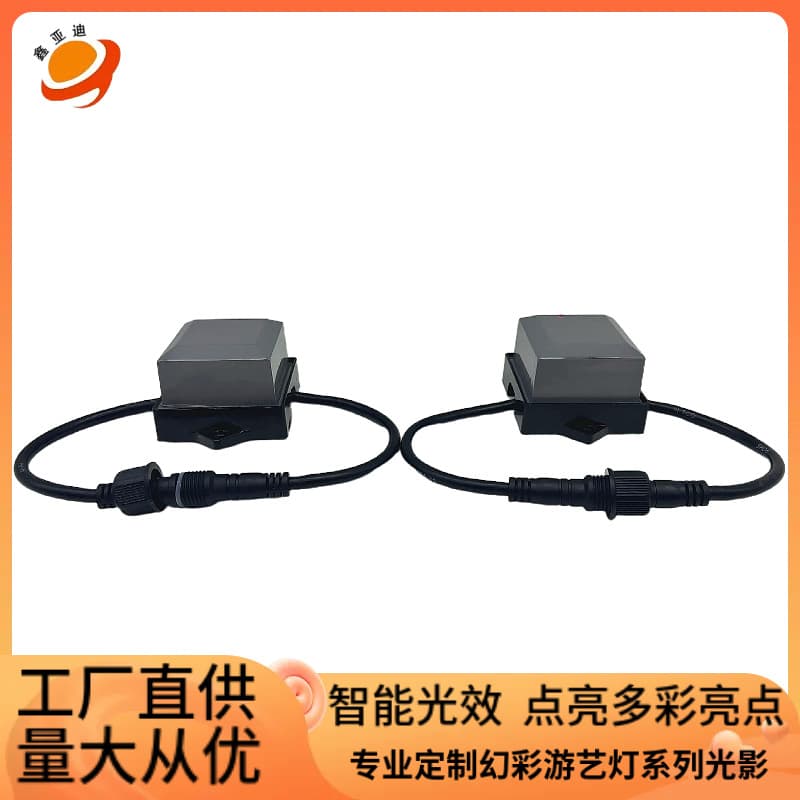 DC24V Dot Light Outdoor Waterproof 5cm Pixel Light 10cm Running Light Colorful Round Square Dot Light