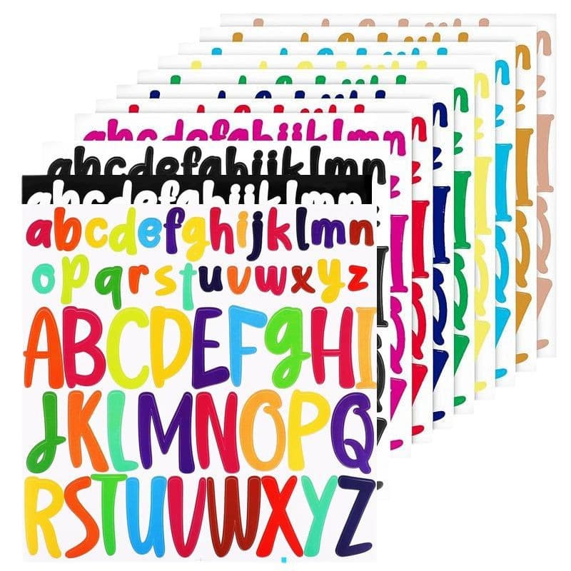 Cross-border stock vinyl waterproof self-adhesive letter manual sticker poster mailbox craft sticker label