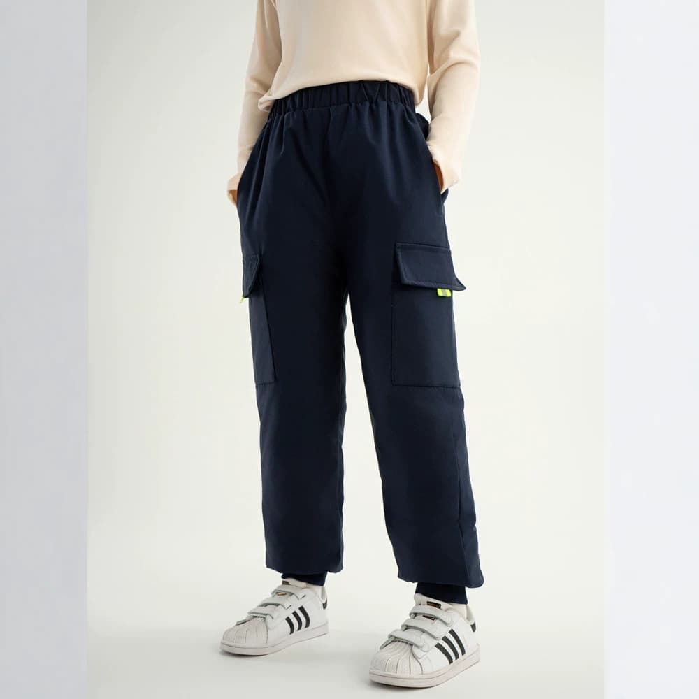 Kids Down Pants New National Standard White Duck Down Boys Girls Outerwear Thickened Pants Medium and Large Children Outdoor Windproof Kids Pants