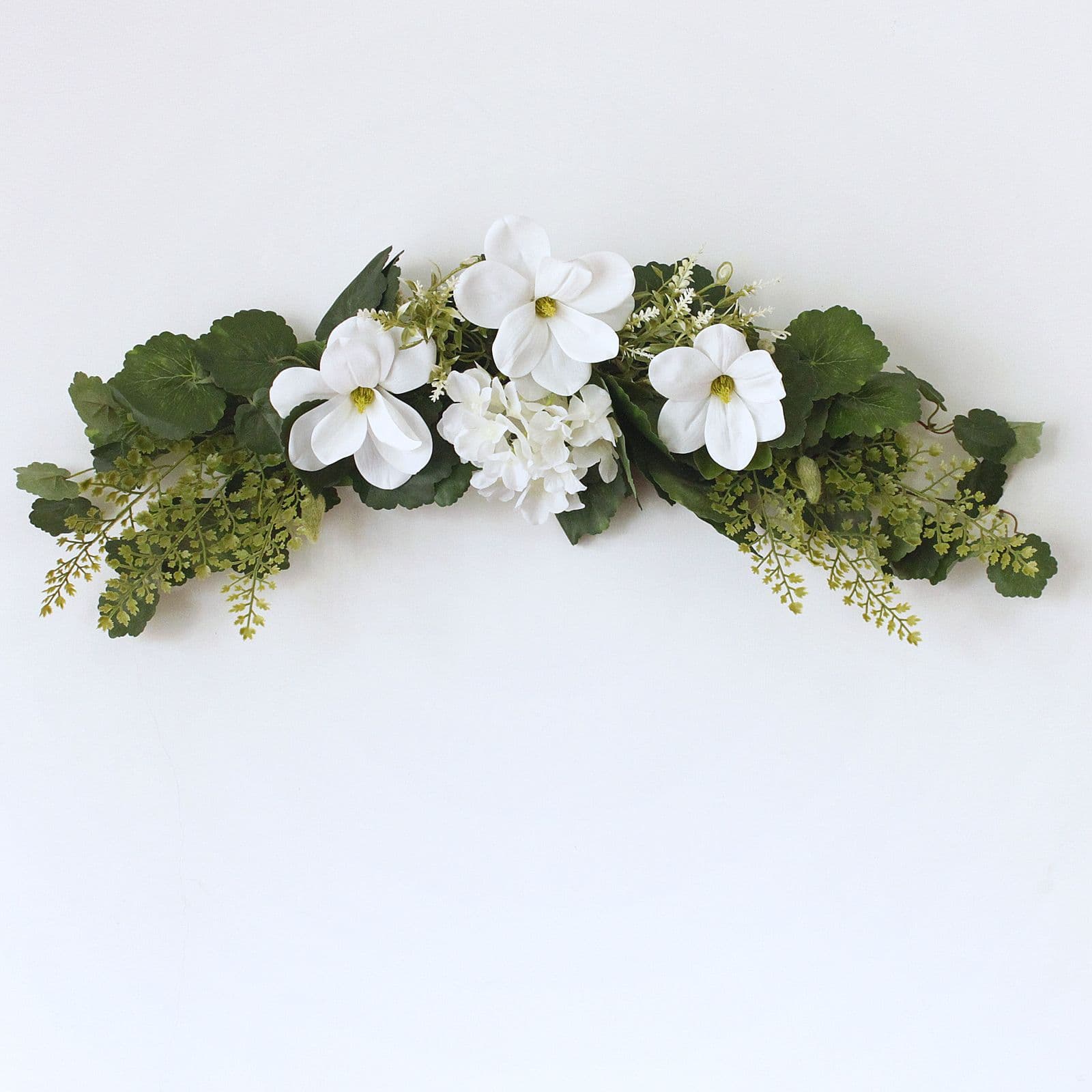 Spring Wreath Door Decoration Room Hanging Flower Door Header Flower Mirror Front Flower Chair Back Flower Wedding Arch Flower White Magnolia
