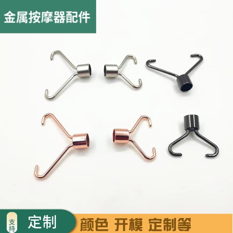 Beauty massage device, jade crystal roller with metal stand, jade massager accessories, hardware parts factory direct sales.