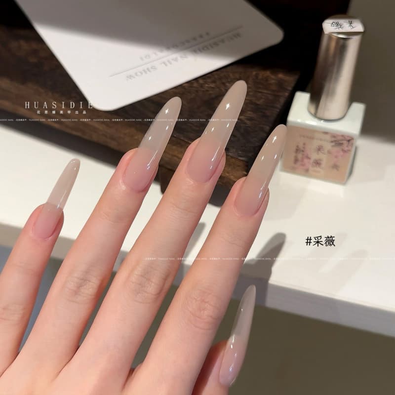 Xiaoying Manicure-10ml Bottle Caiwei Semi-Transparent Gel Manicure Phototherapy Nail Polish Gel Nail Base Semi-Transparent Gel
