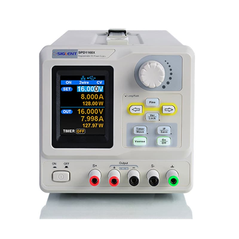 SIGLENT SPD1168X Single-Channel 128W Programmable Linear DC Power Supply with 1mV/1mA Resolution