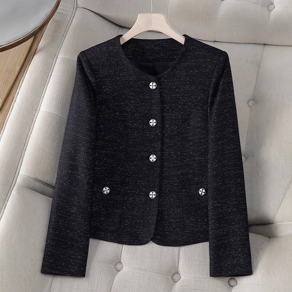 Cross-border foreign trade light purple suit for women new style high-end small fragrant jacket fashion casual small long-sleeved suit