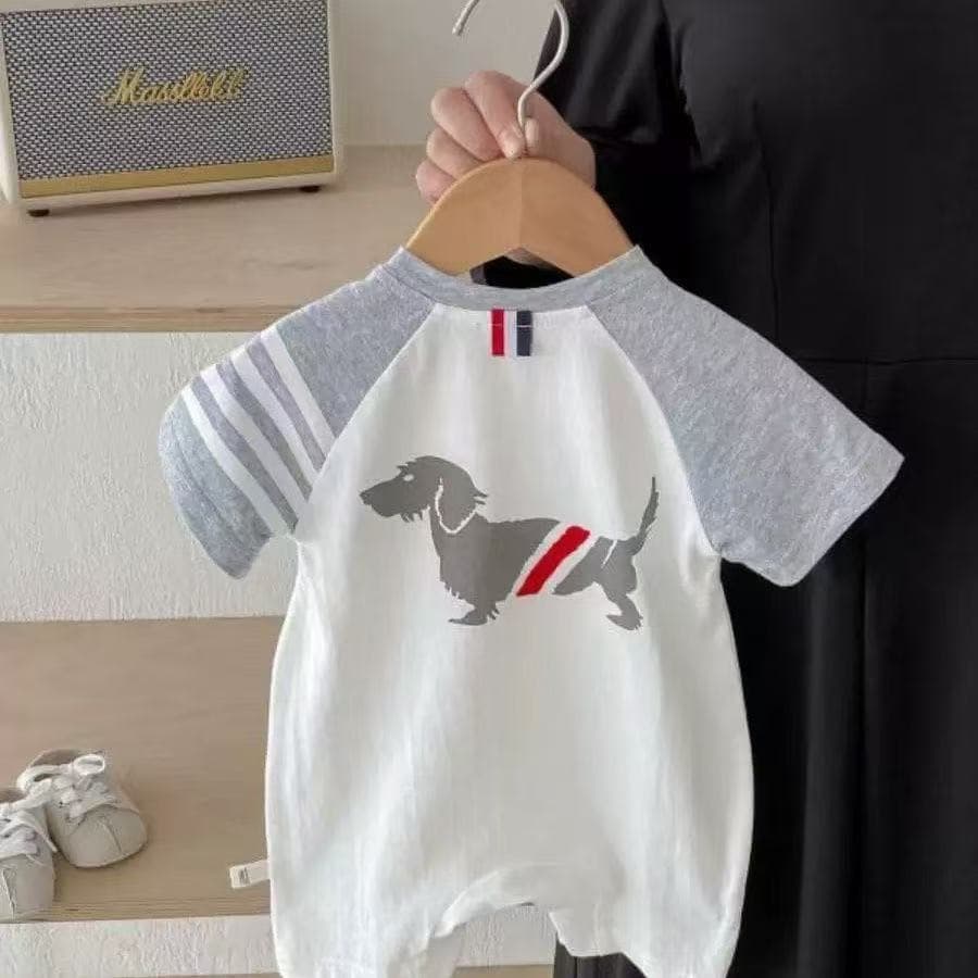 Newborn Baby Clothes, Summer Clothes, Baby Boy Jumpsuits, Super Cute Summer Clothes for Infants and Toddlers, Short-Sleeved Outing Clothes for the Whole Month, Summer