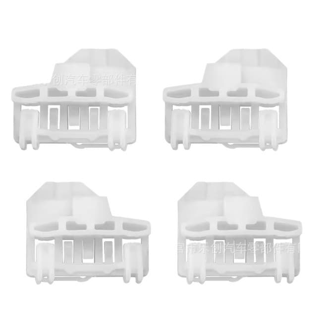For VW Passat Volkswagen Passat Glass Window Clip White 4-Pack Two Left Two Right