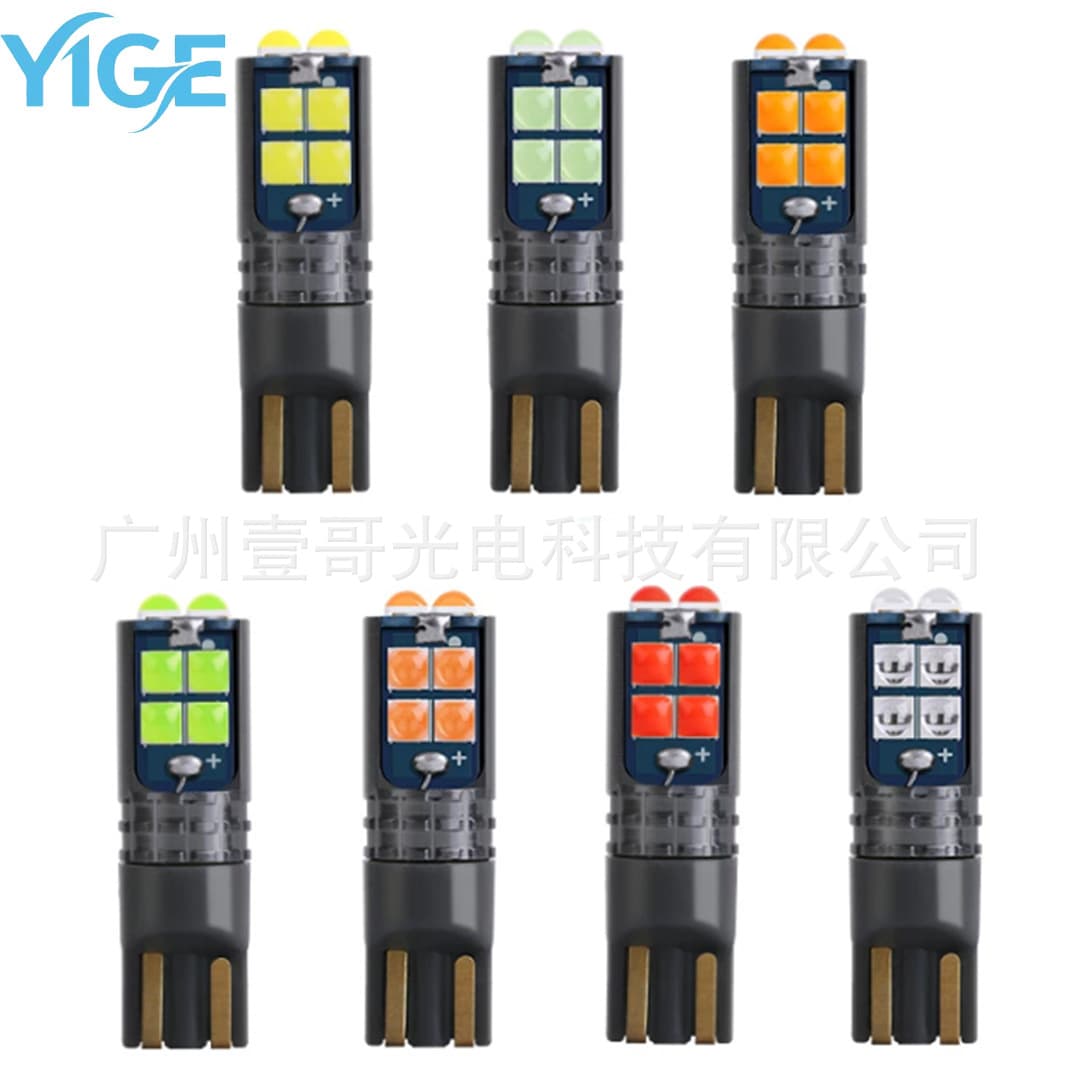 Factory direct sales car LED width indicator light T10 3030 10SMD wide voltage high brightness small car light bulb Read