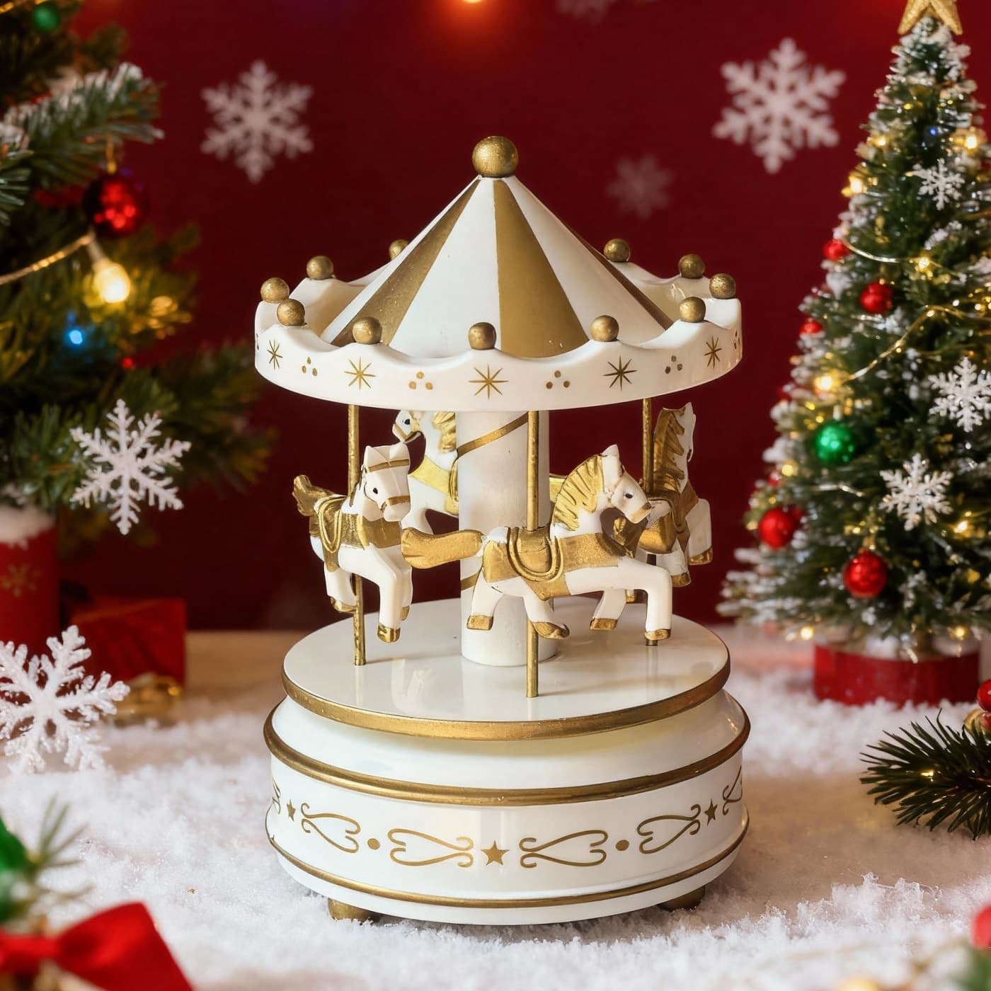 Multiple Styles Christmas Carousel Classic Music Box Creative Gift for Students Castle in the Sky Music Box Ornament Wholesale