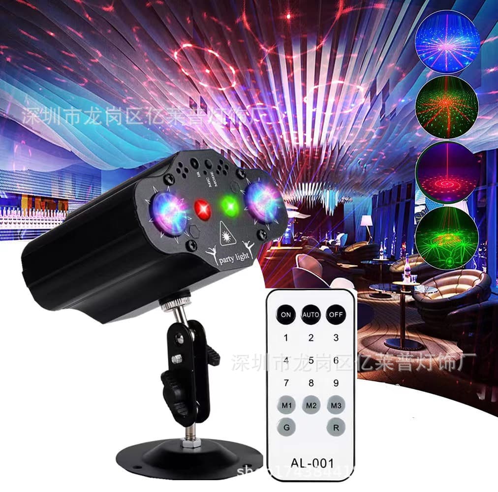 Source factory 2-hole 72 pattern mini laser light USB starry sky light home ambient light party laser flash light
