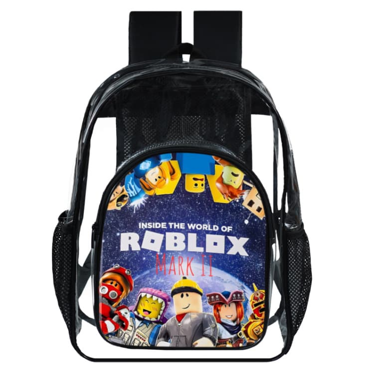 POD Custom Transparent Soft TPU Backpack, Waterproof Student Kids Schoolbag, Large Capacity Casual Daypack