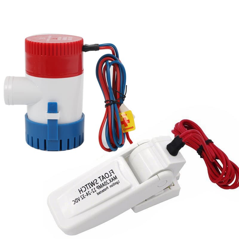 Bilge Pump Marine Drain Pump DC Submersible Pump Micro Water Pump 1100 GPH RV Water Supply Pump