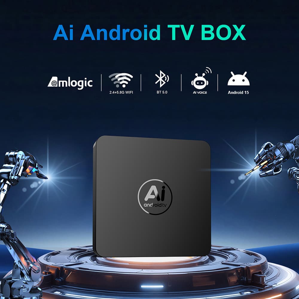 New Cross-Border I96Z17 Smart AI TV Box TVBOX Android 15 Network Set-Top Box BT5.0