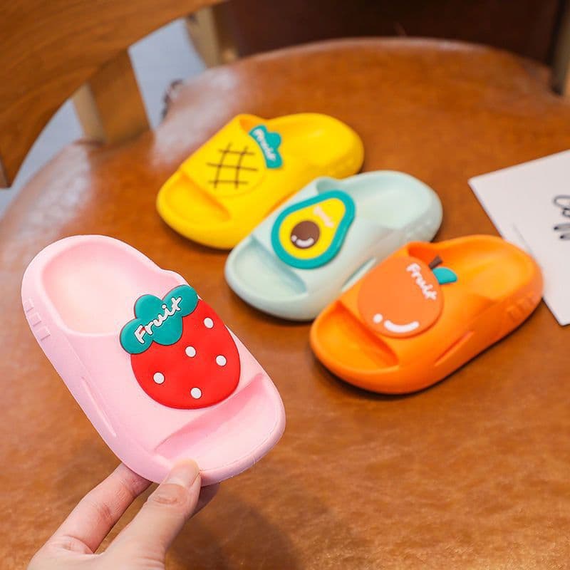 Children's Slippers Summer Cartoon Cute Boys and Girls Kids Household Parent-Child Bathroom Non-Slip Baby Slippers