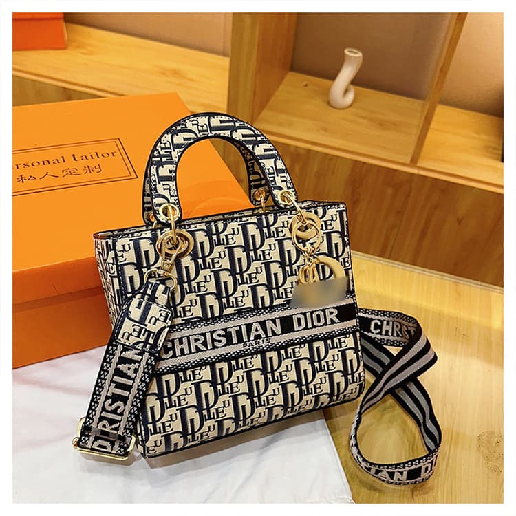 2025 New Crossbody Bag for Women, Simple and Fashionable Large Capacity Exquisite Embroidery Lady Handbag Diana Bag