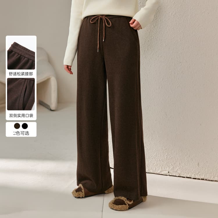 Slim & Comfortable Plus Size Women's Pants with Elastic Waist, Versatile Flow and Slimming Effect - New Winter 2024 Style for Curvy Women