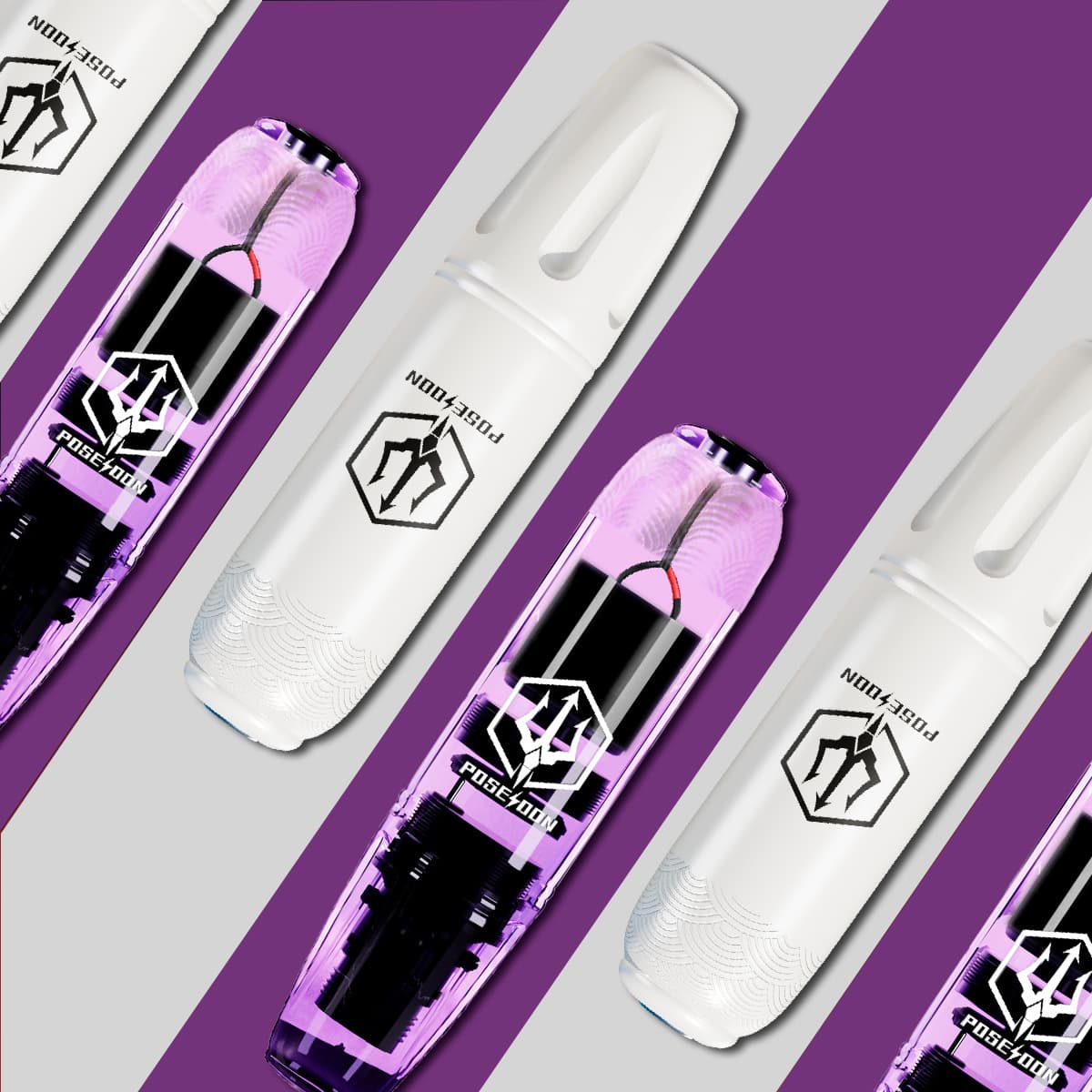 Cross-border Supply POSEIDON Tattoo Pen Compatible Kit Motor Tattoo Machine Polymer Plastic Shell Power Pen