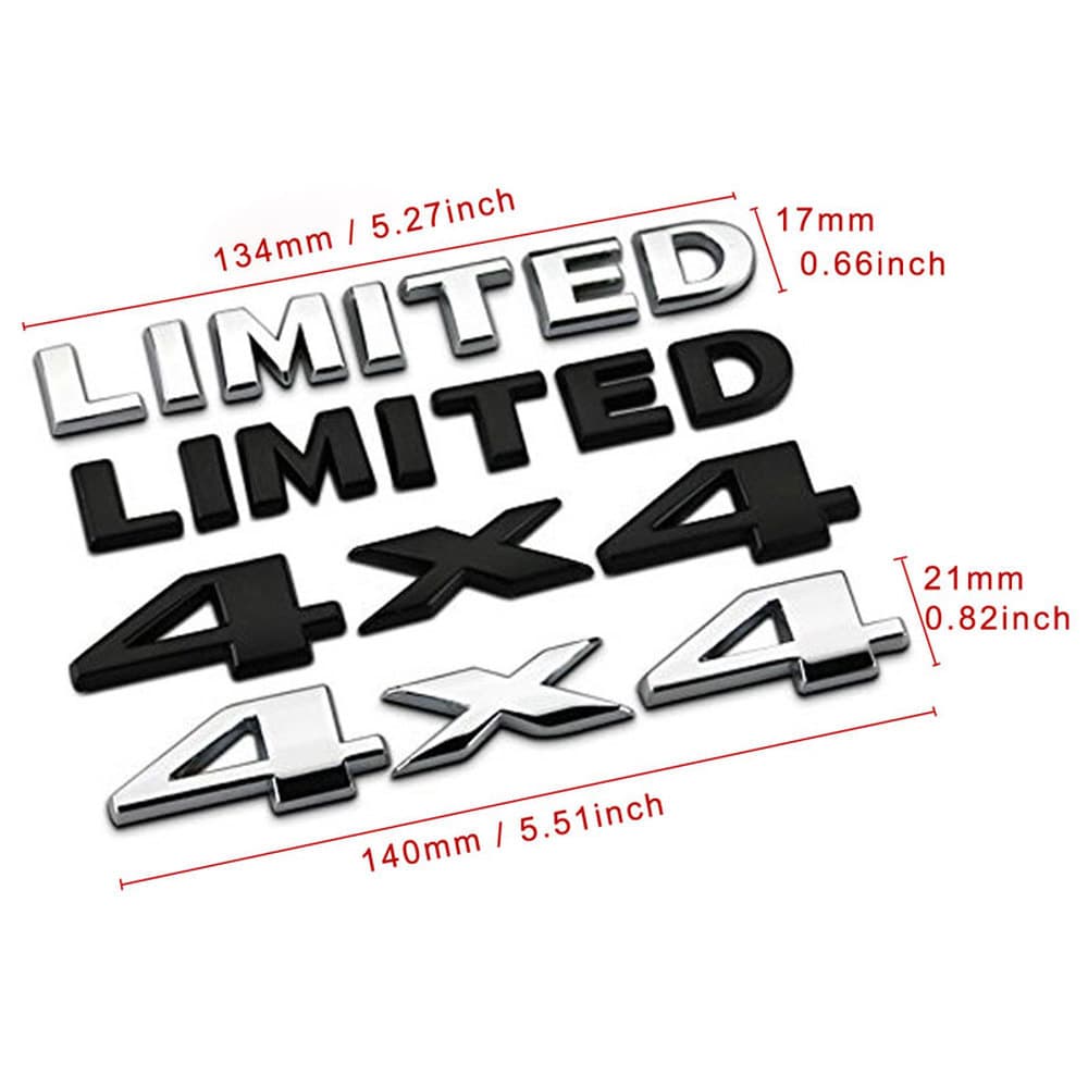 Car tail badge decal suitable for Jeep Grand Cherokee Wrangler Ford 4x4 LIMITED decal