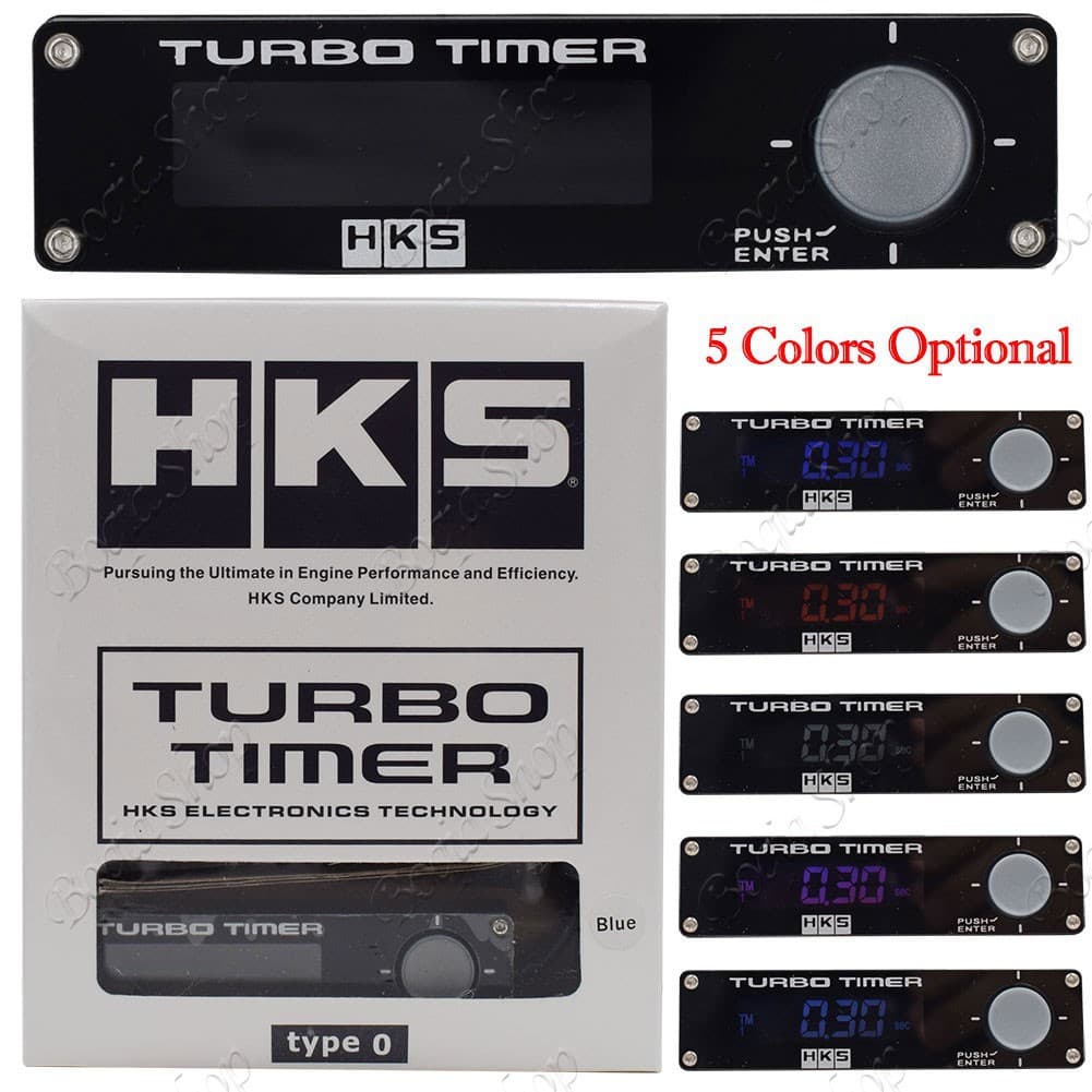 Cross-Best-Selling Universal Car HKS Turbo Timer Turbo Shutdown Delay Timer Red Blue White Light