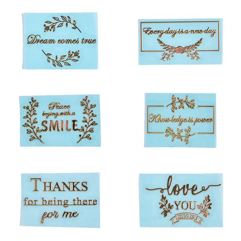 23 Styles Epoxy Resin DIY Materials Metal Stickers Phone Case Back Stickers Cat Paw Mini Cat Leaf Pattern Paper