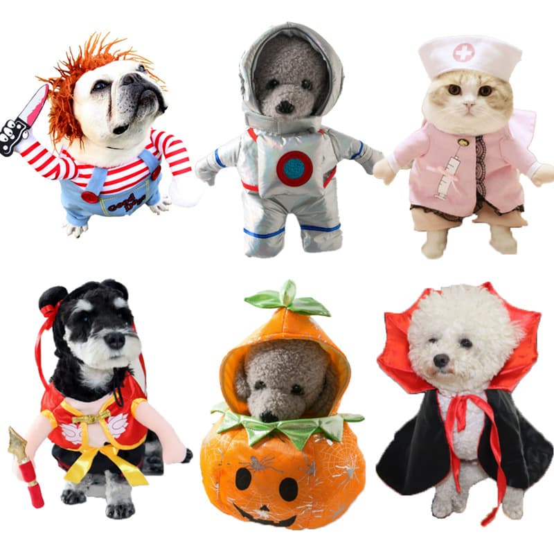 Deadly Doll Pet Costume Halloween Dog Knife Dagger Outfit Puppy Amazon Cross-Border Clothing Wholesale