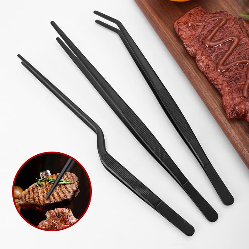 Stainless Steel Food Tweezers, Barbecue Tongs, Tea Tongs, Plating Tweezers