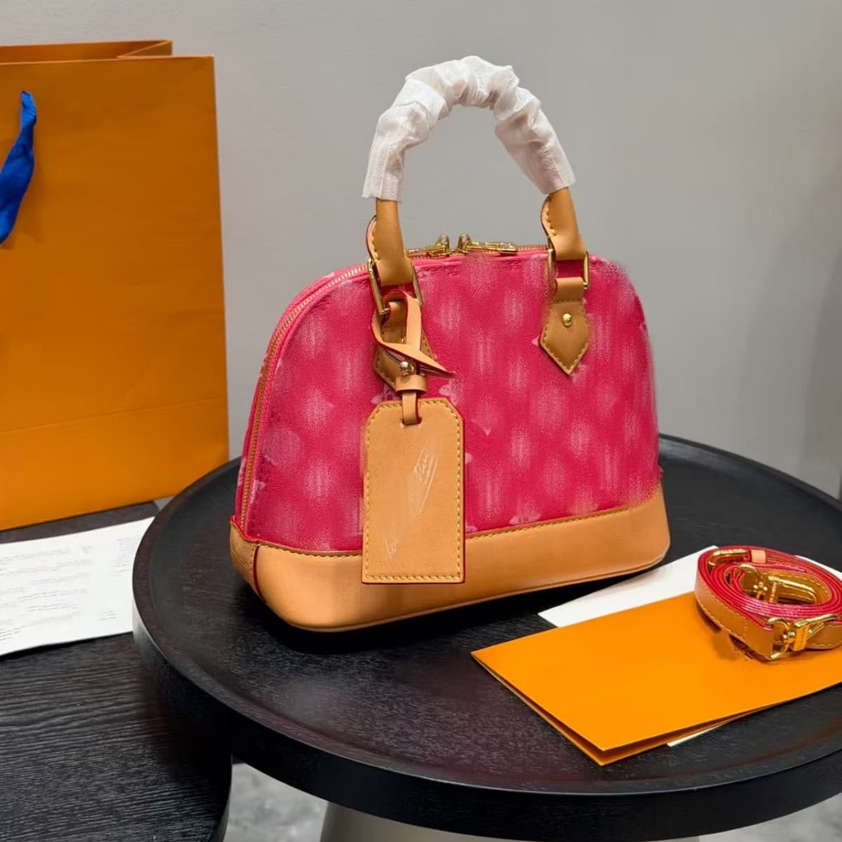 2026 New Lujia Classic Shell Bag Genuine Leather Cowhide Fashion Trend Versatile Handbag Shoulder Crossbody Women's Bag