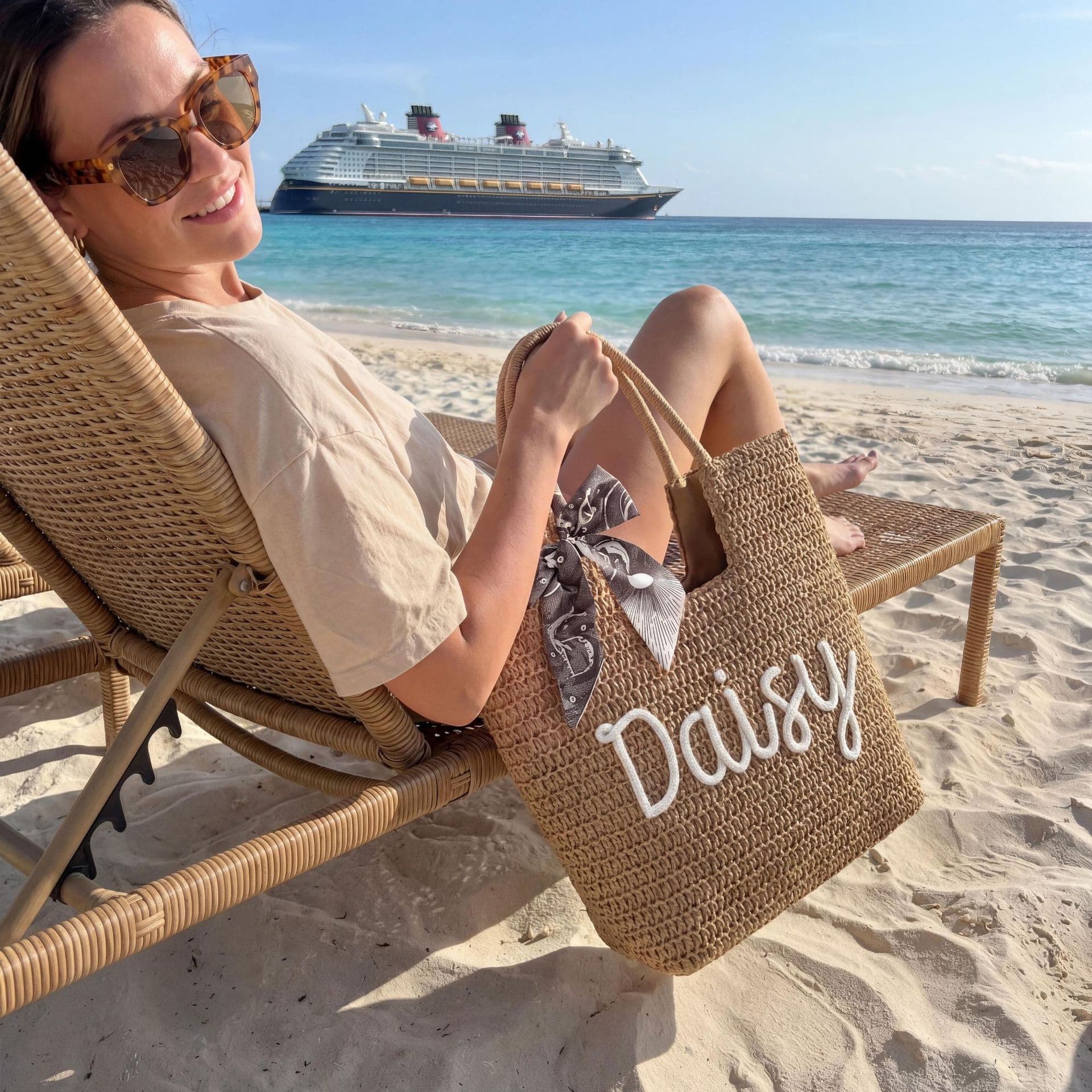 Etsy Bridesmaid Straw Tote Bag Party Souvenir Beach Vacation Bag Commuting Shoulder Bag Woven Bag