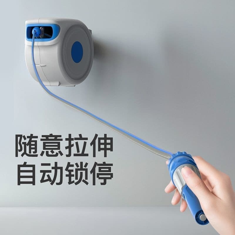 Hose Reel Retractable Water Pipe Garden High Pressure Water Pipe Watering Nozzle Car Wash Water Gun Household Water Drum Automatic