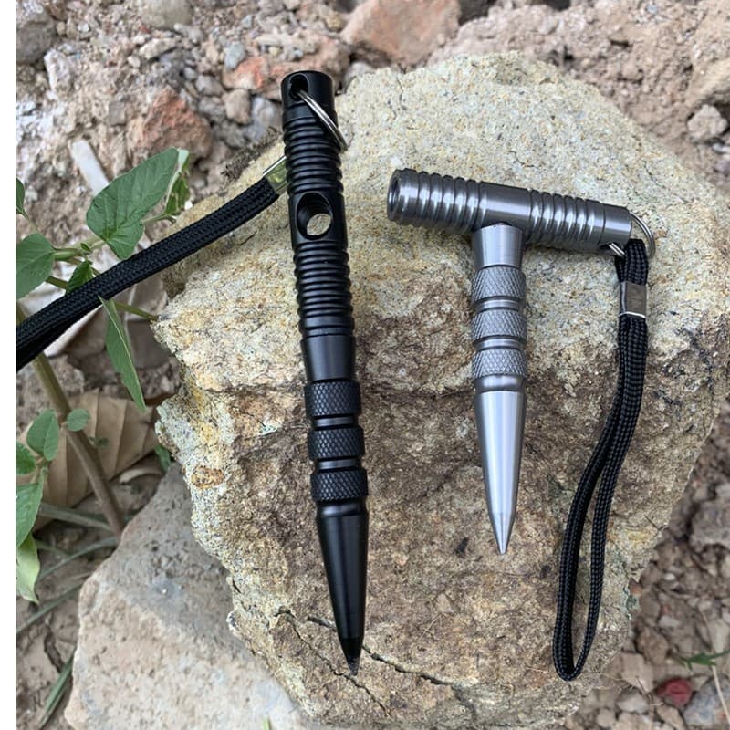 Detachable Self-Defense Kubotan, Key Stick, Pen-Shaped Stick, Cuban Cane, Aluminum Alloy Tactical Pen for Women's Anti-Wolf Defense