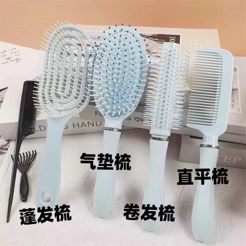 Shunfa Volumizing Hairbrush Styling Rib Comb for Women Wet and Dry Use Large Curved Massage Comb Air Cushion Comb