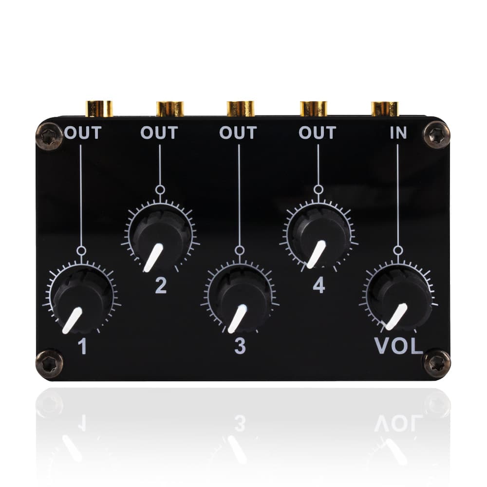 Four-Channel Stereo Line Hub In Stock TM400 Mini Passive Mixer Low Noise Tuning Controller