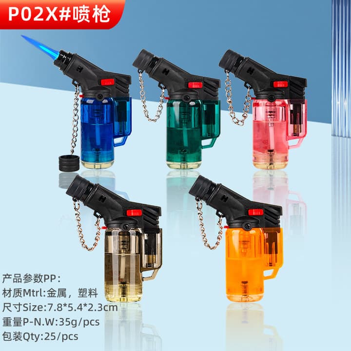 Factory Wholesale Plastic Windproof Creative Ultra Cost-Effective Direct Ignition Lighter for Cigars, Baking Torch, Moxibustion Lighter