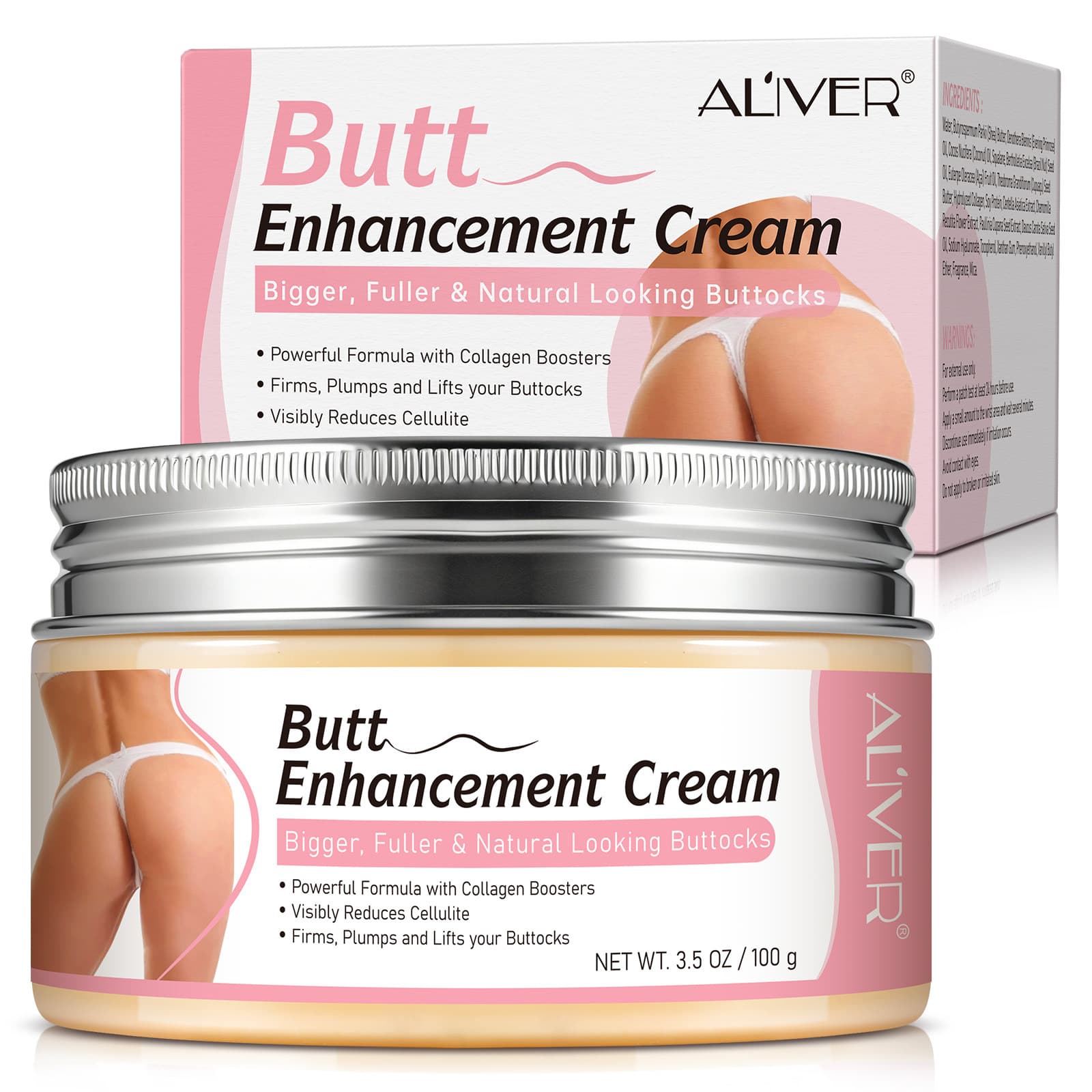 ALIVER Butt Enhancement Cream, Firming and Lifting Butt Cream, Improves Cellulite, Butt Enhancement Cream, Hip Care Cream