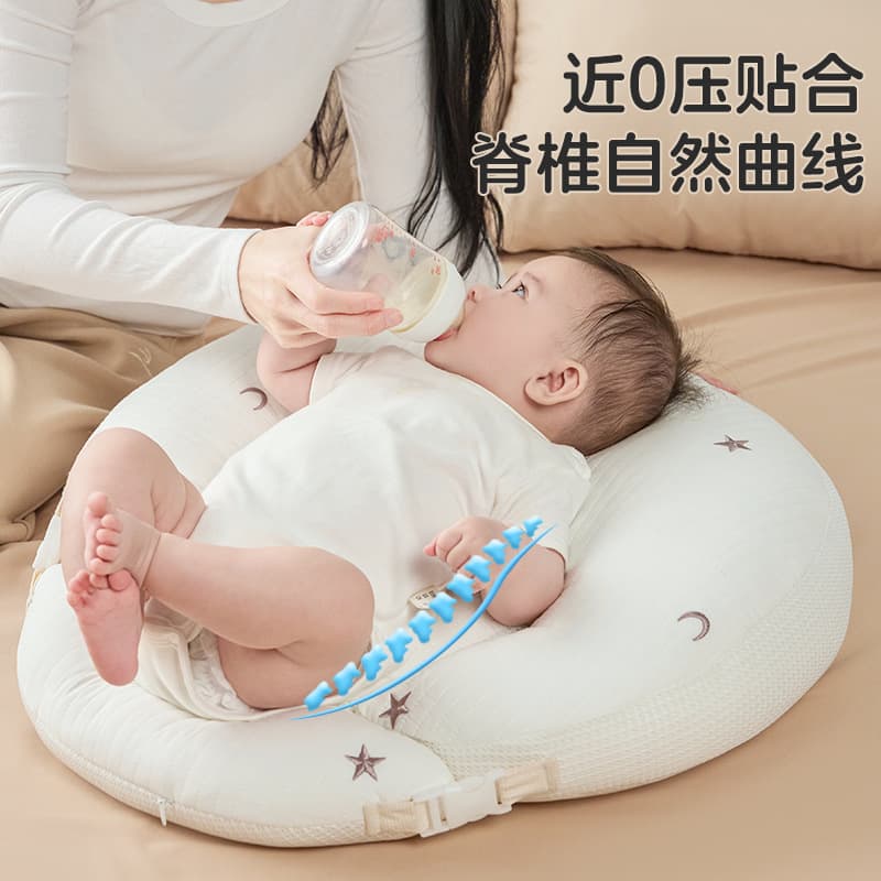 Anti-Reflux Nursing Pillow Inclined Pad for Feeding and Lying Down, Newborn Baby Feeding Cushion, Hands-Free Tool