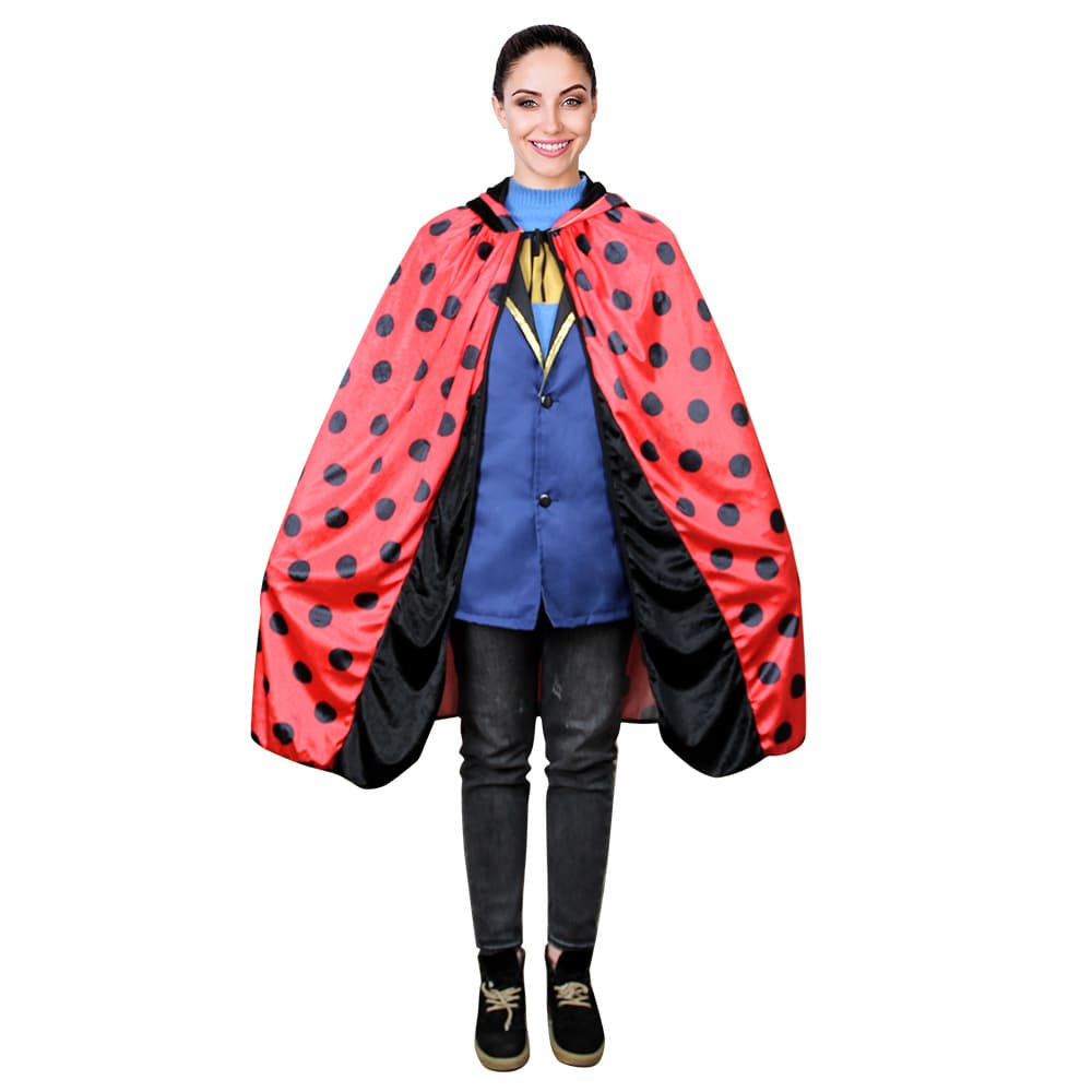 Halloween Ladybug Unisex Cape Cosplay Masquerade Ladybug Animal Cape