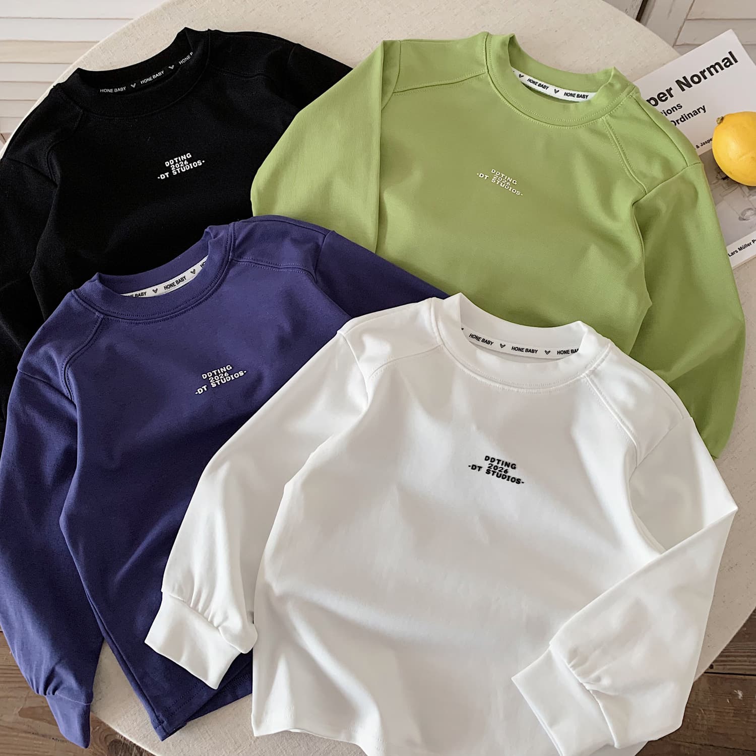 Boys' Basic T-Shirt 2026 Fall New Arrival Kids' Multi-Color Versatile Basic Inner Top Stretch Undershirt