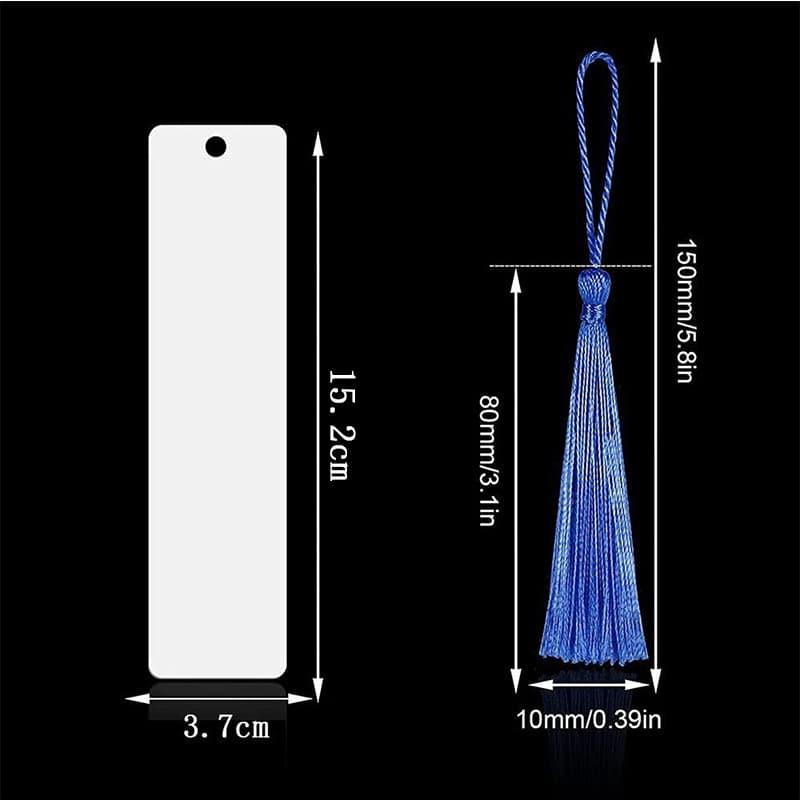 Sublimation creative personalized DIY bookmarks Manufacturer supplies ruler bookmarks DIY gift bookmarks
