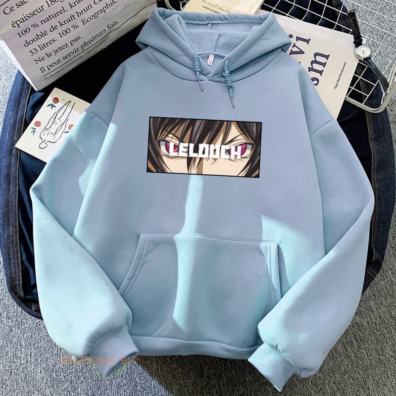 Cross-border Hot Anime Code Geass Printed Hoodie Spring/Autumn Casual Unisex Long Sleeve Hoodie