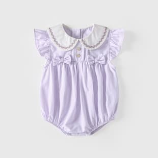 Baby Summer Thin Style 2026 Newborn Girl Bodysuit Stylish Princess Outfit Romper