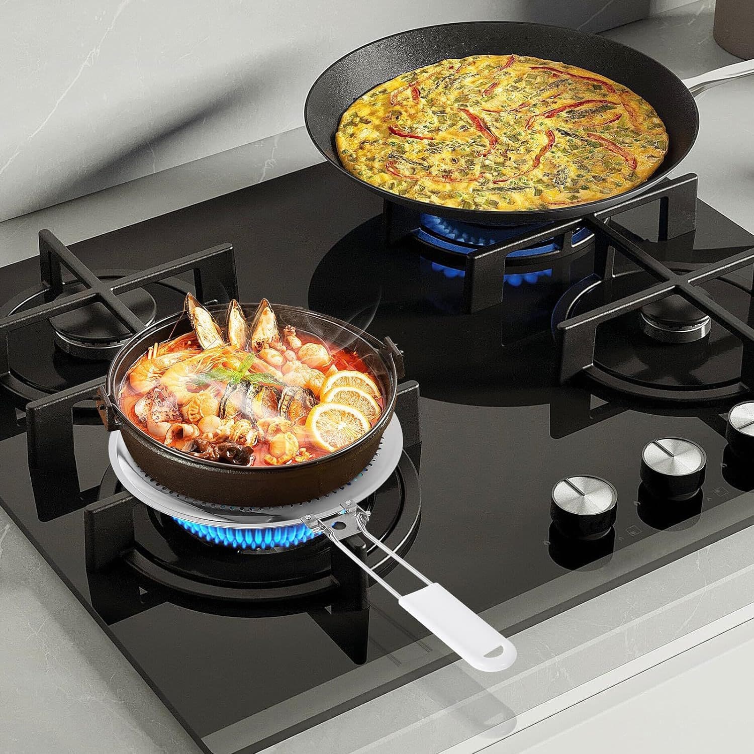 Stainless Steel Pot Holder, Heat Conduction Pad, Double-layer Round Tube for Frying Pan, Anti-scald Insulation Mat for Coffee Making