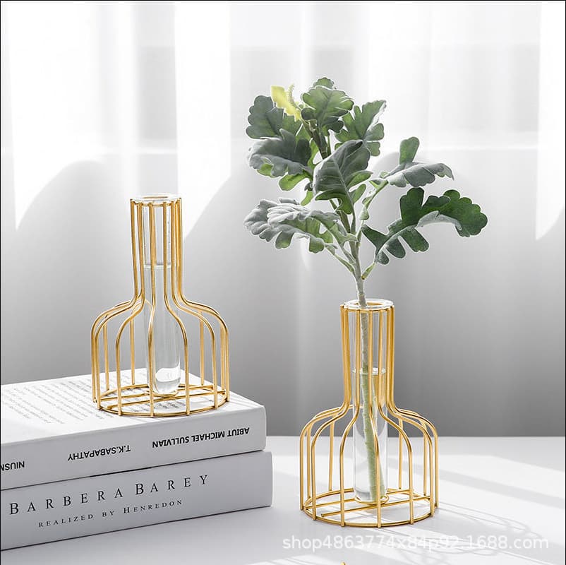 Ins Creative Nordic Minimalist Living Room Flower Arrangement Desktop Hydroponic Vessel Decor Home Glass Small Vase