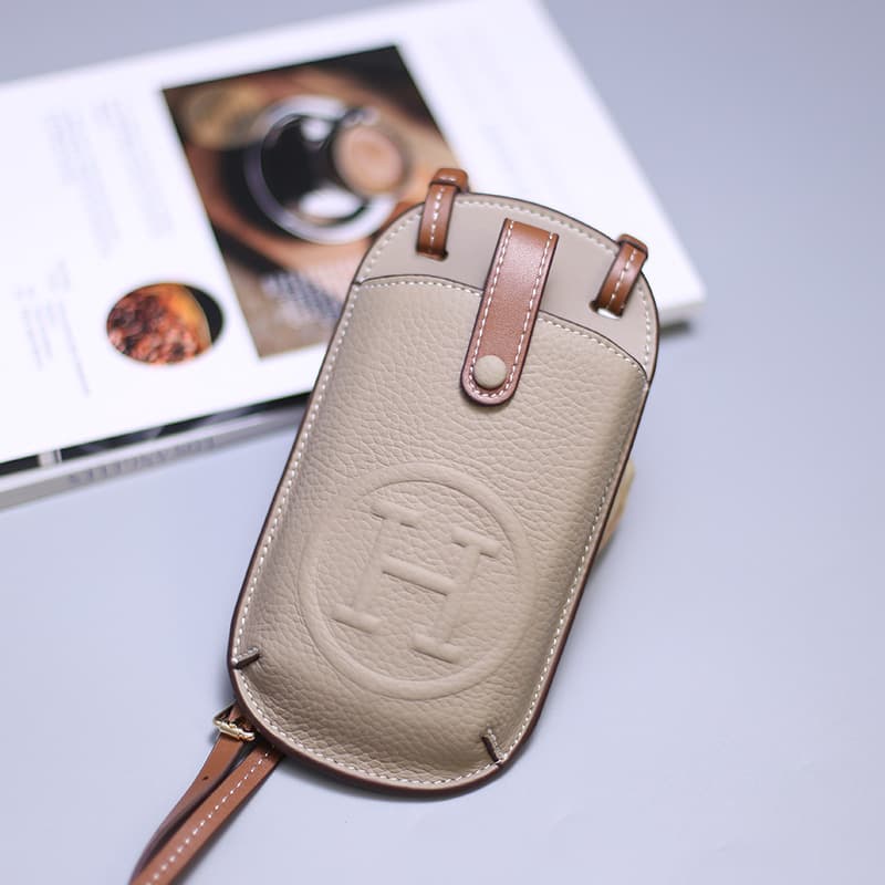 Fashionable Leather Mobile Phone Bag Women's Crossbody Compact Size Lightweight Handbag Stylish Trendy Daily Accessory