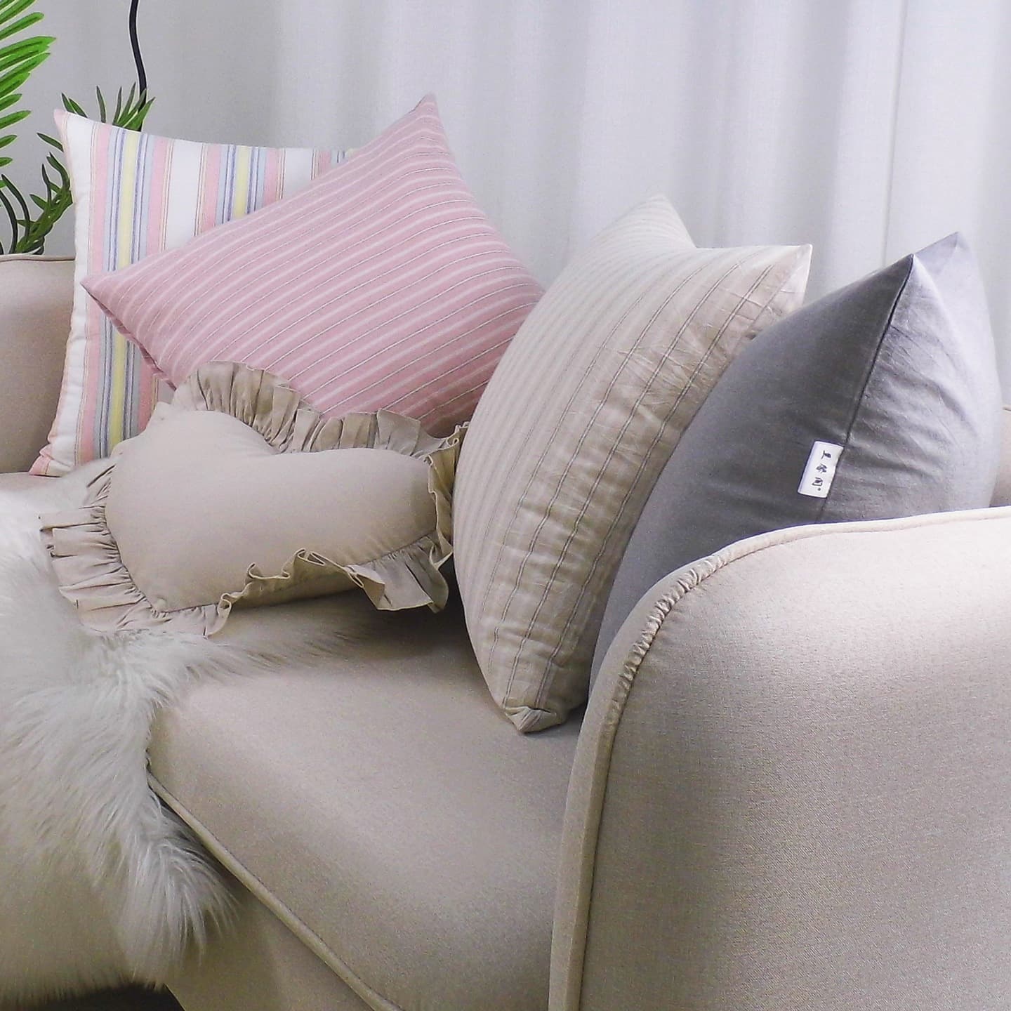 Pillow cover 60x60 square 50x50 large bedside pillow cover does not contain core printing