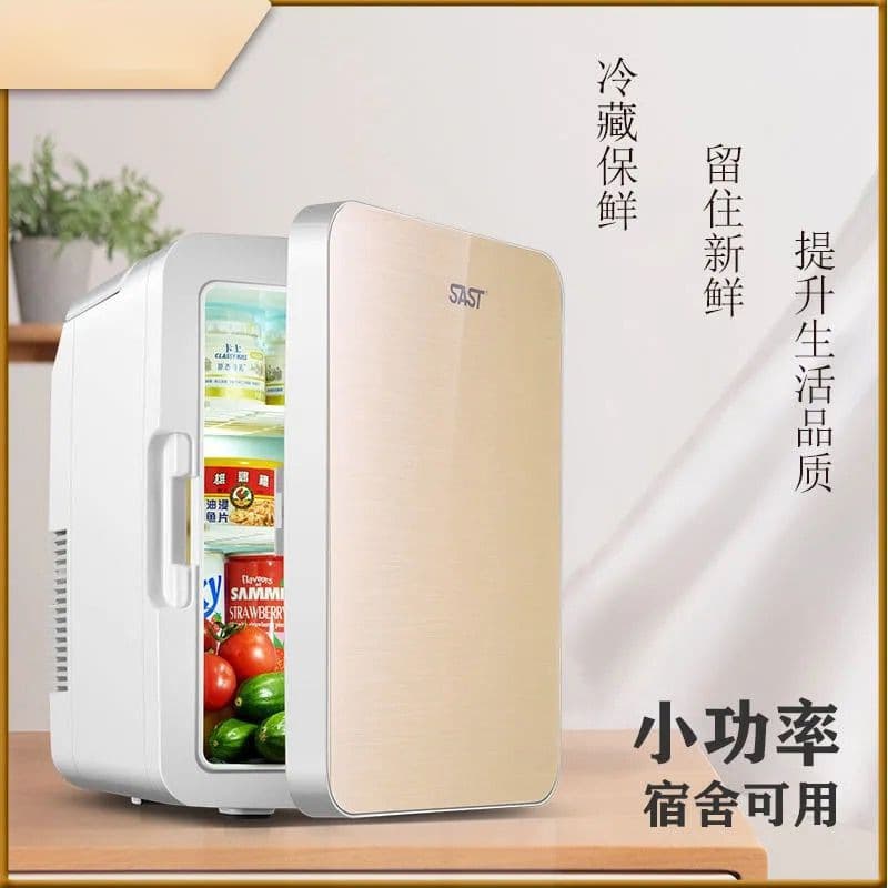 Mini Small Refrigerator, Portable Car Fridge for Student Dormitory, Bedroom, Cosmetics, Medicine, Cooling and Warming Box