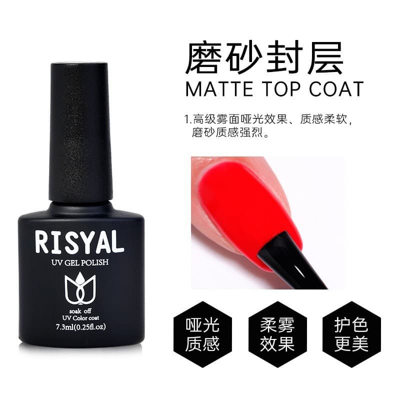 Nail Gel Base Coat Tempered Top Coat Functional Gel, Durable and Long-Lasting, Matte No-Wipe, Salon-Grade Strengthening Gel
