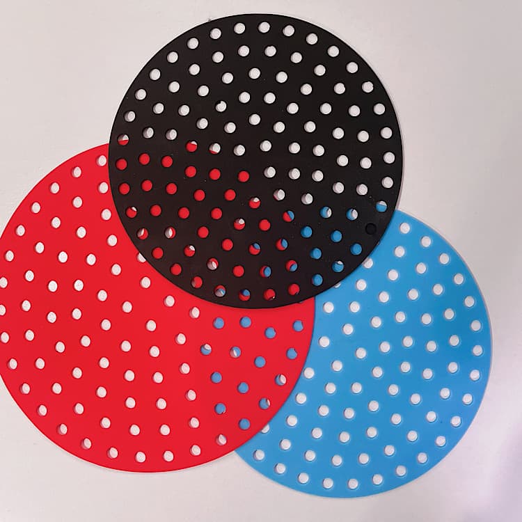 Amazon New Silicone Accessory Mat Air Fryer Silicone Mat Fryer Liner Placemat Kitchen Supplies