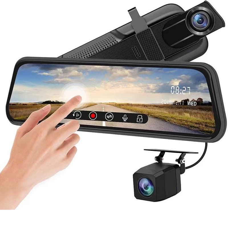 Car 10-inch streaming WiFi driving recorder HD front and rear dual recording 1080 driving recorder cross-border