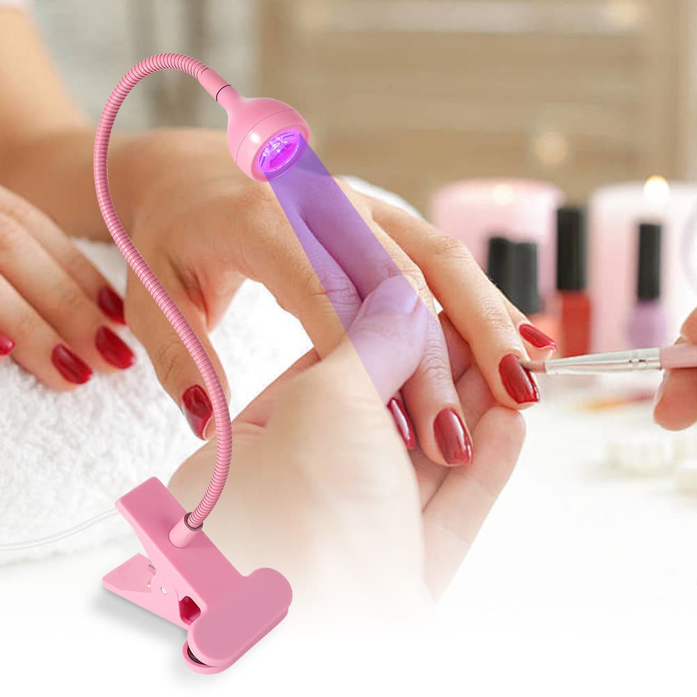 Linear Lamp Build Shape Swan Neck Nail Lamp Portable Side Clip Nail Curing Lamp UV Lamp Nail LED Lamp