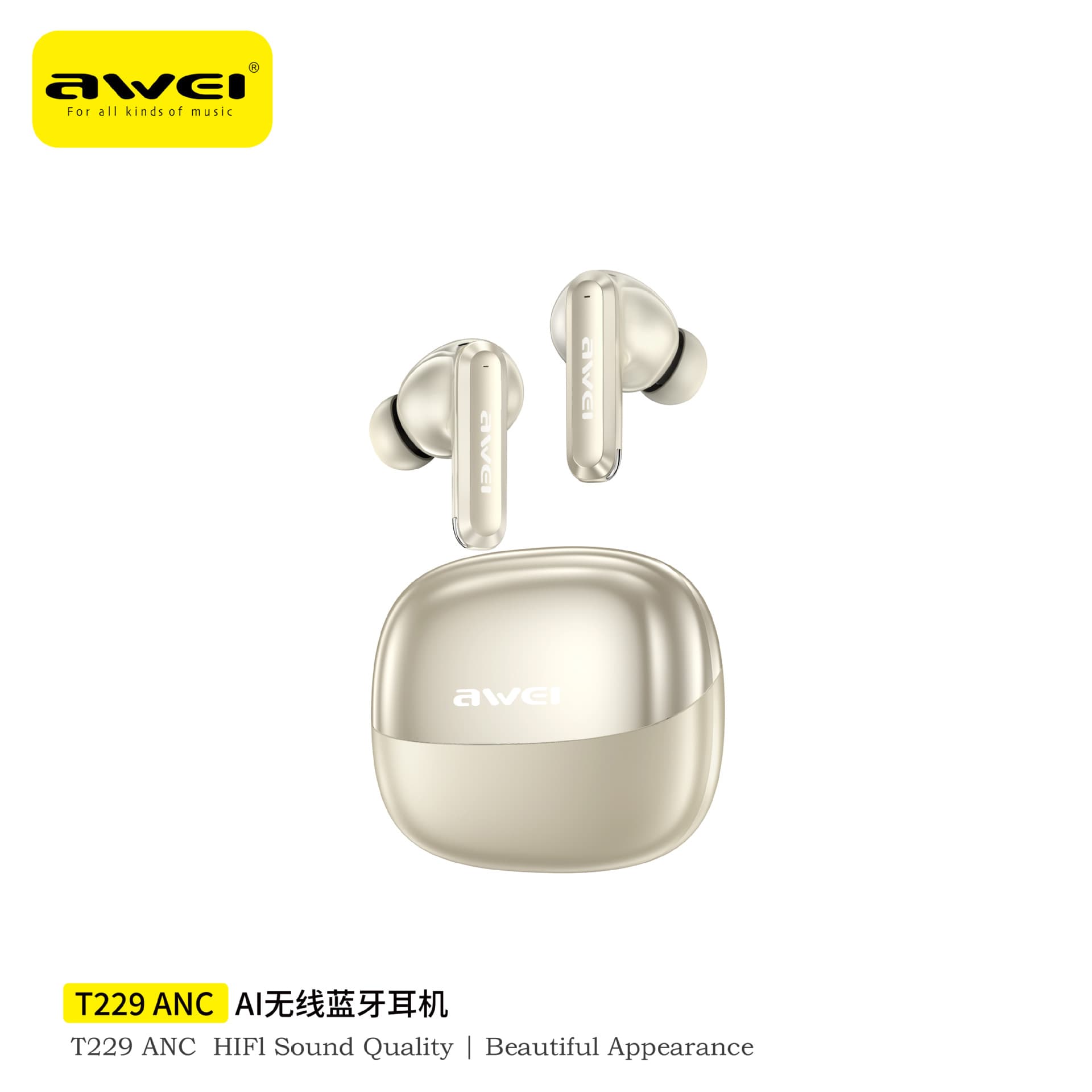 AI Translation Bluetooth Earbuds 2026 New Model 4-Mic Single-Feed Call Noise Cancellation Music Huaqiangbei Wireless Earbuds